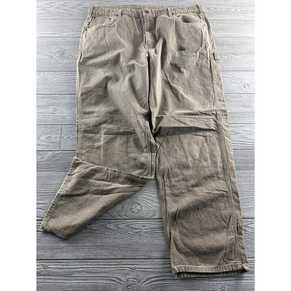 Carhartt Pants Mens Beige Chino Canvas Loose Fit Workwear B159-MUS 40X32
